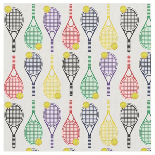 Meerkleurig patroon van de Racquet Ball van de Ten Stof (Close Up)