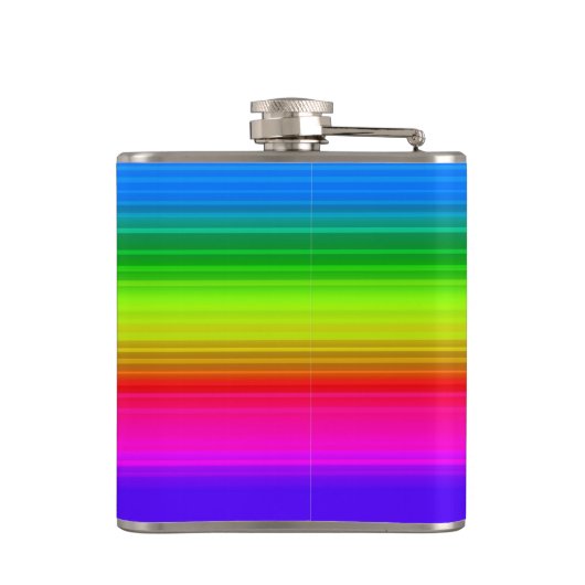 Meerkleurig, regenboog heupfles (Achterkant)