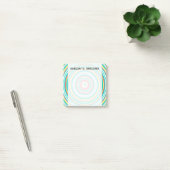 Meerkleurig Ring/Circle Patroon + Aangepaste naam Post-it® Notes (Kantoor)