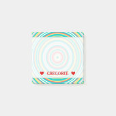 Meerkleurig ringpatroon/cirkelpatroon en aangepast post-it® notes (Voorkant)