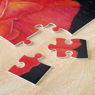 Meerkleurig Roos Jigzaag Puzzle Legpuzzel