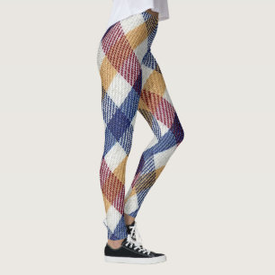 Meerkleurig Tartanpatroon Leggings