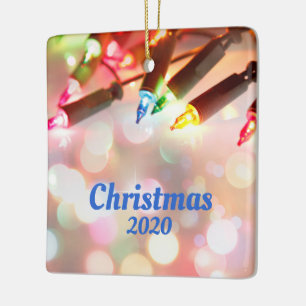 Meerkleurig Twinkle Light, kerst 2020 Keramisch Ornament