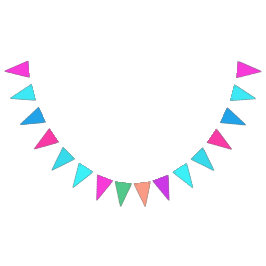 Meerkleurig voor jongens en meisjes vlaggetjes