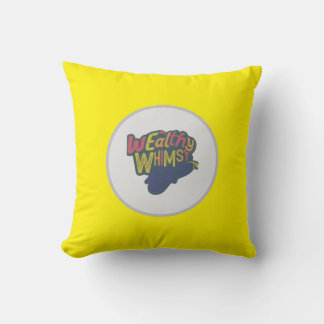 Meerkleurig "wealthy Whimsy" letterontwerp Kussen