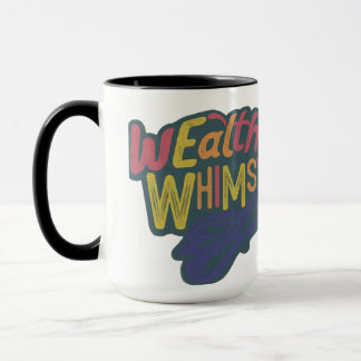 Meerkleurig "wealthy Whimsy" letterontwerp Mok