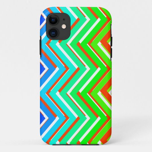 Meerkleurig zigzag Case-Mate iPhone case (Achterkant)