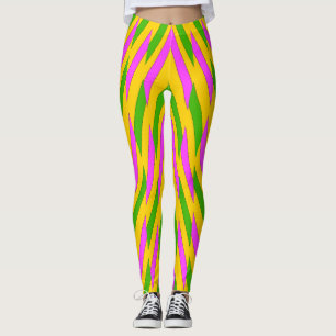 Meerkleurig zigzagpatroon "Ratti_Creative_Arts Leg Leggings