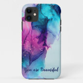 Meerkleurige abstracte draagtefoons voor schilderi Case-Mate iPhone case (Achterkant)