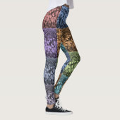 Meerkleurige Abstracte Floral-Leggings Leggings (Rechts)