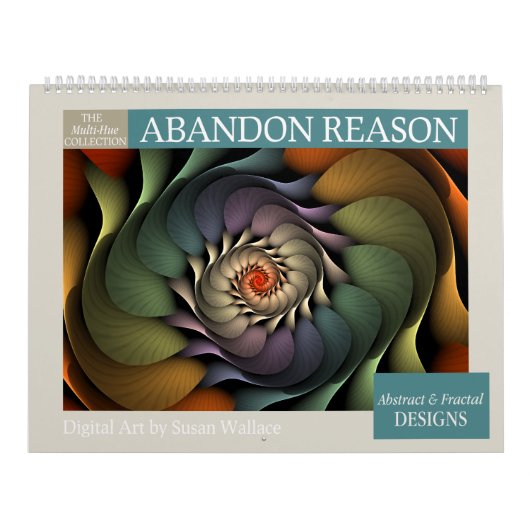 Meerkleurige Abstracte fractals 2026 Kalender (Hoes)