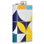 Meerkleurige Abstracte kolf Heupfles (Rechts)