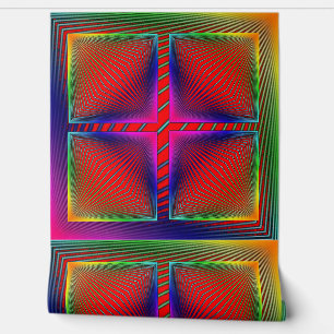 Meerkleurige Abstracte Peel en Stick Wallper Behang