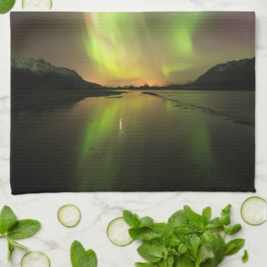 Meerkleurige Aurora Theedoek (Gevouwen)