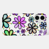 Meerkleurige bloemen Case-Mate iPhone case (Achterkant (horizontaal))