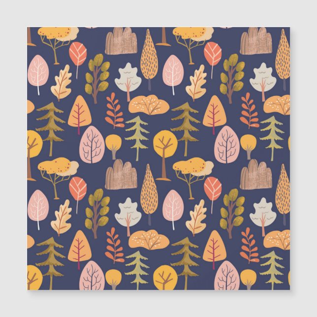 Meerkleurige Bomen: Midden herfst  (Voorkant)