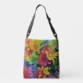 Meerkleurige Canvas tas van Floral (Achterkant)