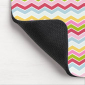 Meerkleurige chevron zigzag muismat (Hoek)