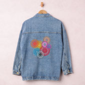 Meerkleurige cirkels denim jacket (Hangar)