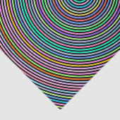 Meerkleurige cirkels/ringlooppatroon tissuepapier (Detail)