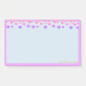 Meerkleurige confetti op lichtblauw post-it® notes (Voorkant)