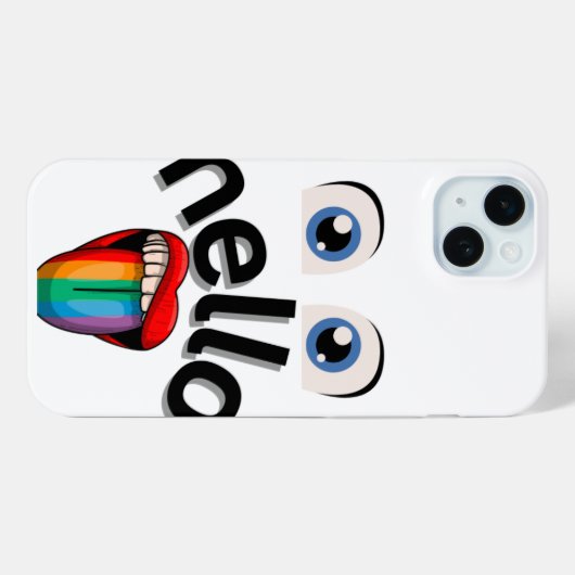 Meerkleurige dummy gezichten Case-Mate iPhone case (Achterkant (horizontaal))