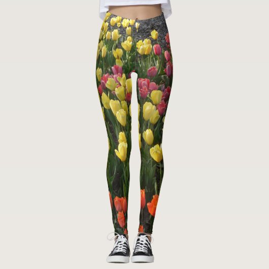Meerkleurige Floral-Leggings Leggings (Voorkant)