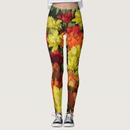 Meerkleurige Floral-Leggings Leggings