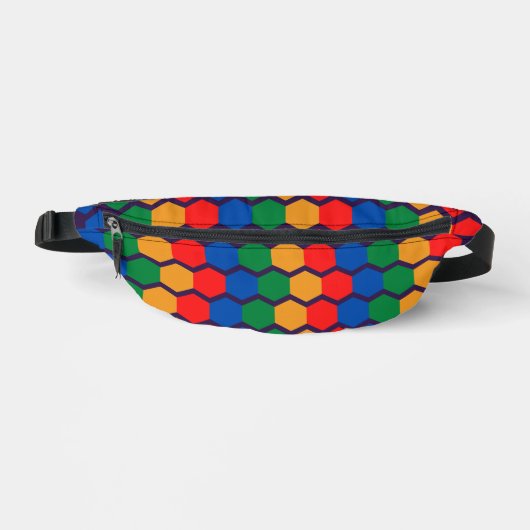 Meerkleurige geometrische Fanny Pack Heuptasje (Voorkant)