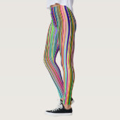 Meerkleurige gestreepte Leggings (Links)