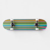 Meerkleurige gestreepte skateboarddeck skateboard (Horizontaal)