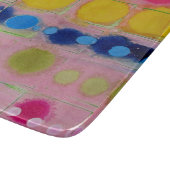 meerkleurige glassnijplank snijplank (Hoek)