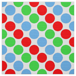 Meerkleurige grote polka stippen retro sixties stof