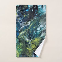 Meerkleurige handdoeken. Abstract patroon. Anetka