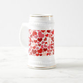 Meerkleurige harten Patroon-20367 Bierpul (Voorkant links)