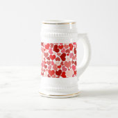 Meerkleurige harten Patroon-20367 Bierpul (Voorkant rechts)