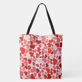 Meerkleurige harten Patroon-20367 Draagtas (Achterkant)