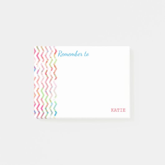 Meerkleurige herinneringsnotities post-it® notes (Voorkant)