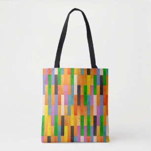Meerkleurige houten textuur. Parket van hout m Draagtas