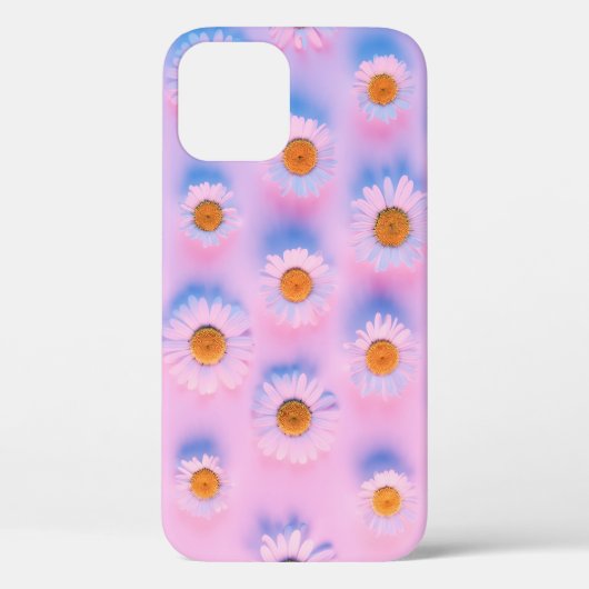 Meerkleurige kamille-array met neonverlichting. Case-Mate iPhone case (Achterkant)