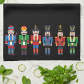 Meerkleurige kerstbont theedoek (Gevouwen)