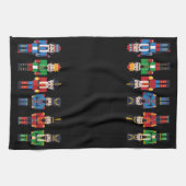 Meerkleurige kerstbont theedoek (Horizontaal)