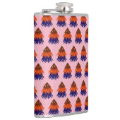 Meerkleurige kerstboom - erlenmeyer heupfles (Rechts)