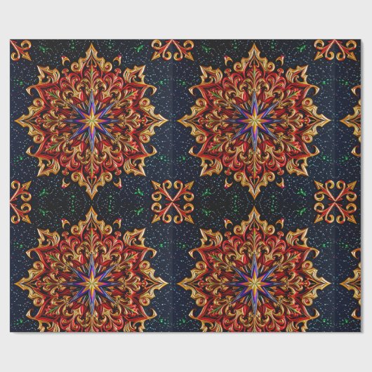 ~ Meerkleurige kerstcadeaus ~ Cadeaupapier (Vlak)