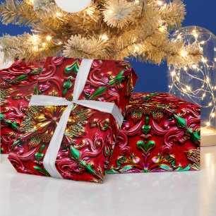 ~ Meerkleurige kerstcadeaus ~ Cadeaupapier