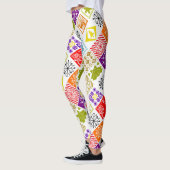 Meerkleurige Kerstmis Leggings (Links)
