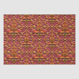 ~ Meerkleurige kerstverpakking ~ Tissuepapier