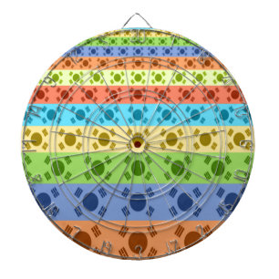 Meerkleurige Koreaanse vlag Art Print Dartbord