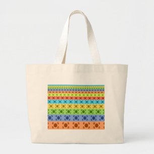 Meerkleurige Koreaanse vlag Art Print Grote Tote Bag