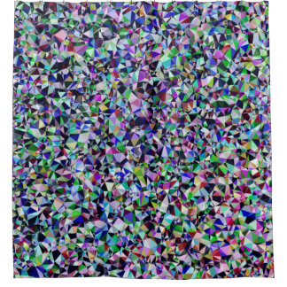 Meerkleurige kristallen douchegordijn